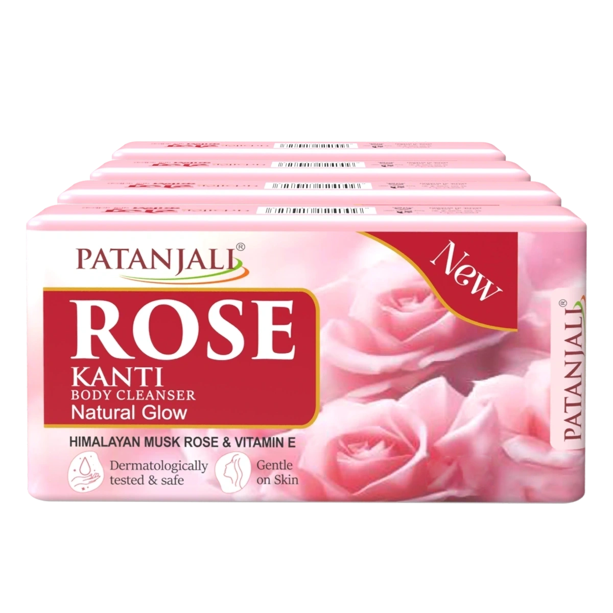 Patanjali Rose Kanti Body Cleanser 45 G-Pack of 4