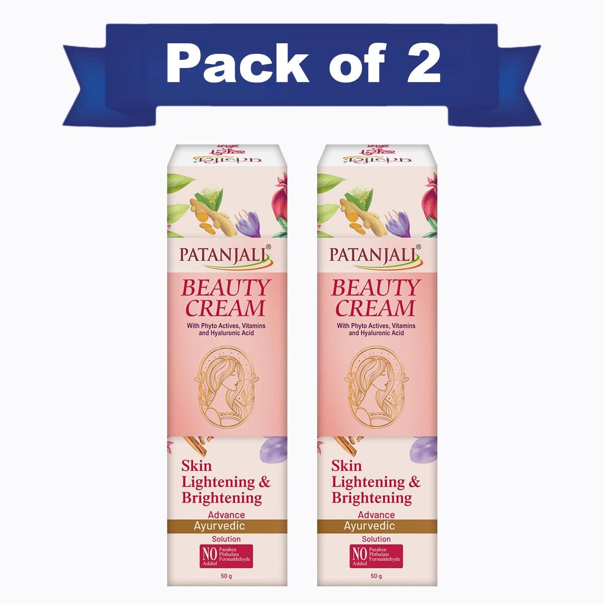Patanjali Combo Beauty Cream Advance 50 G (Pack of 2)