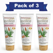 Patanjali Saundarya Face Wash 100 G (Pack Of 3)