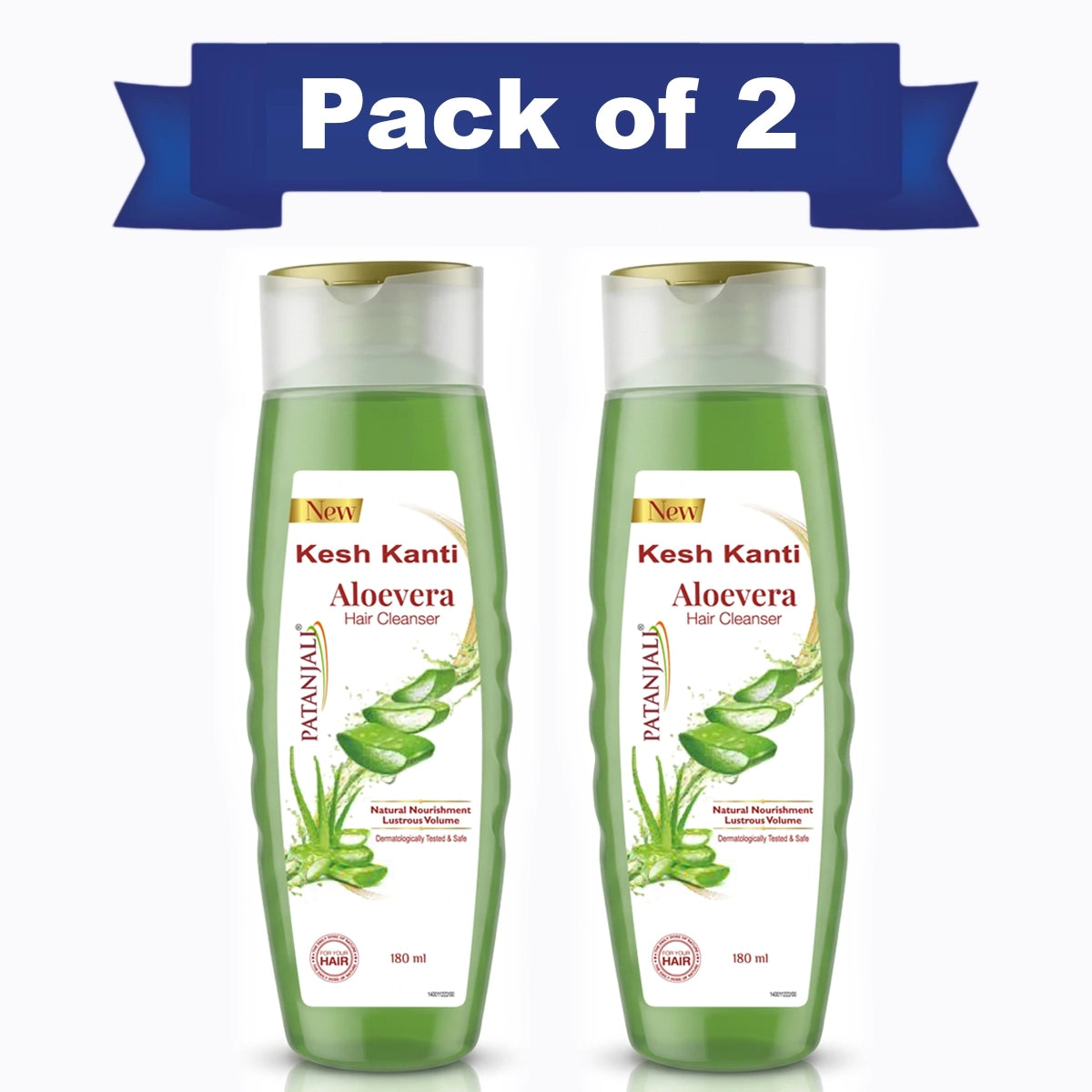 Patanjali Combo Aloevera Hair Cleanser 180 ml (Pack of 2)