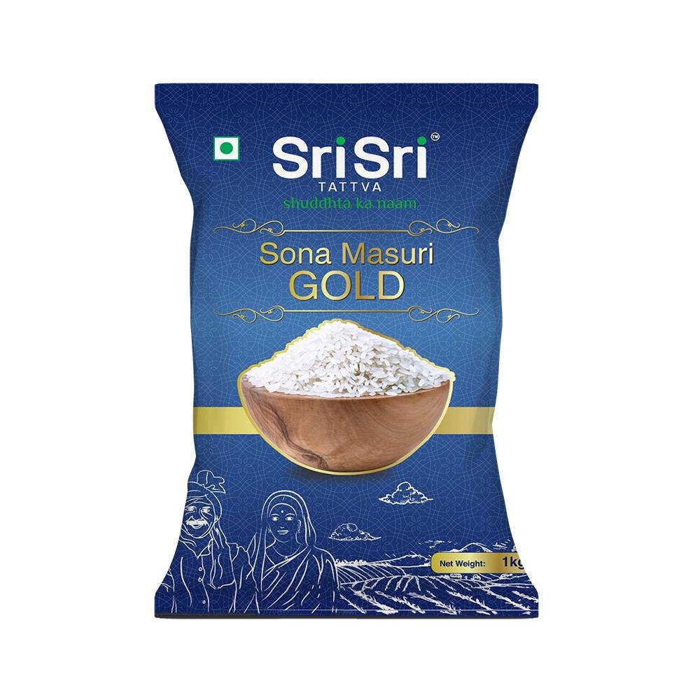 Sri Sri Tattva Sona Masuri Gold Rice, 1 kg