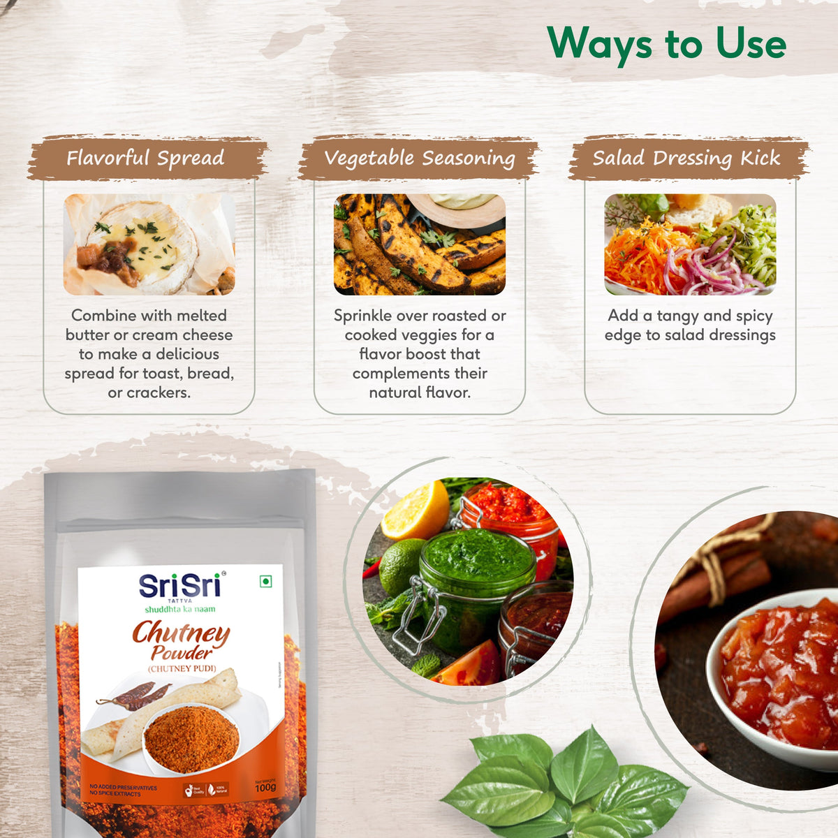 Sri Sri Tattva Chutney Powder, 100 g