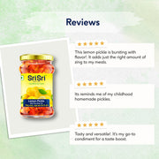 Sri Sri Tattva Lemon Pickle - Rice Bran Oil, 300 g