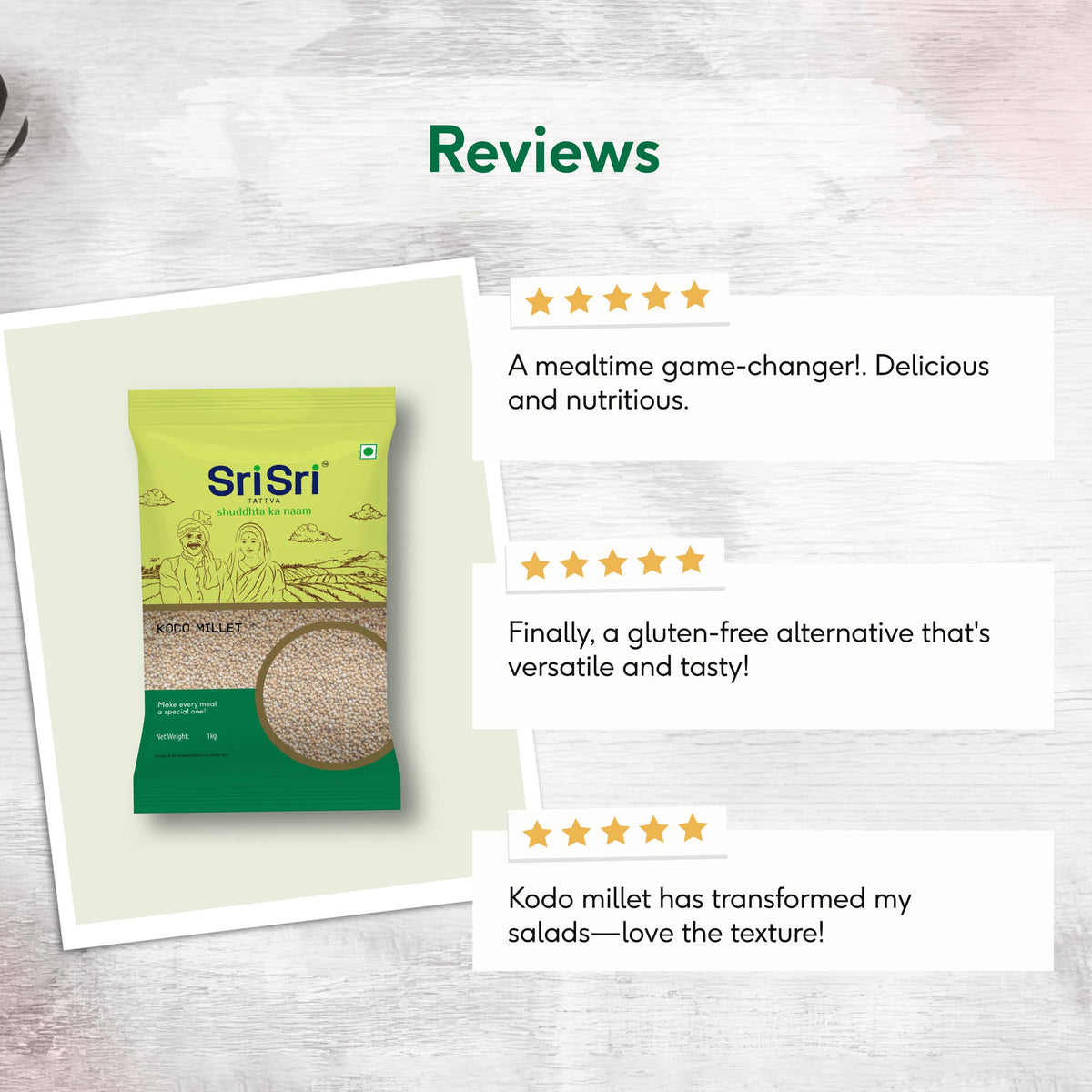 Sri Sri Tattva Kodo Millet Premium, 1 kg