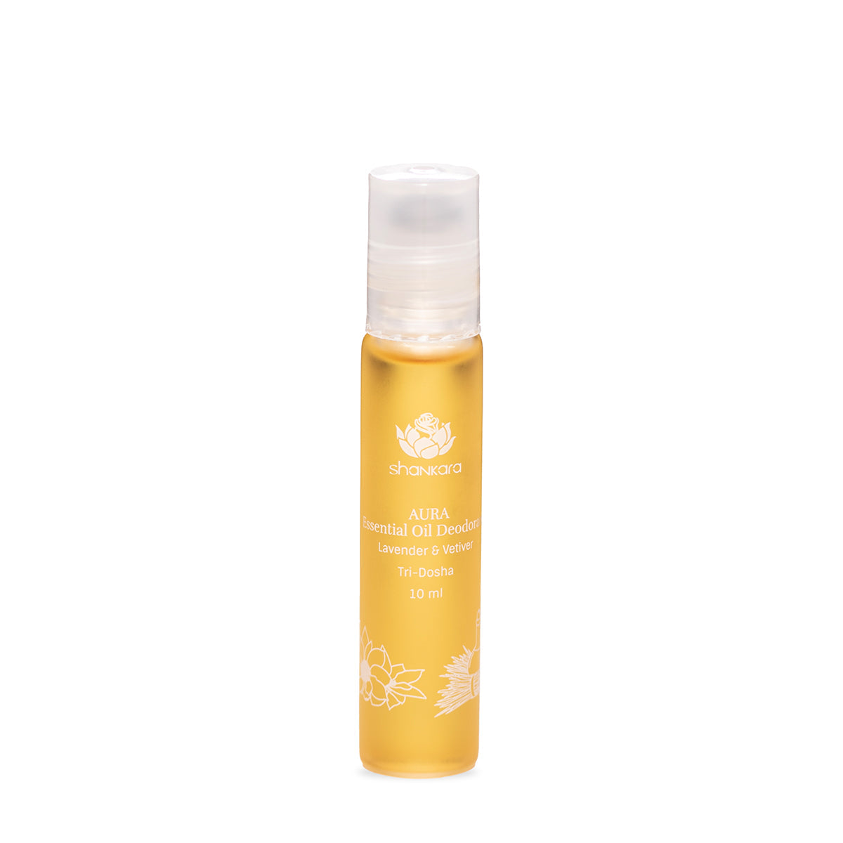 Sri Sri Tattva Aura Essential Oil Deodorant - Lavender & Vetiver, 10ml by Shankara