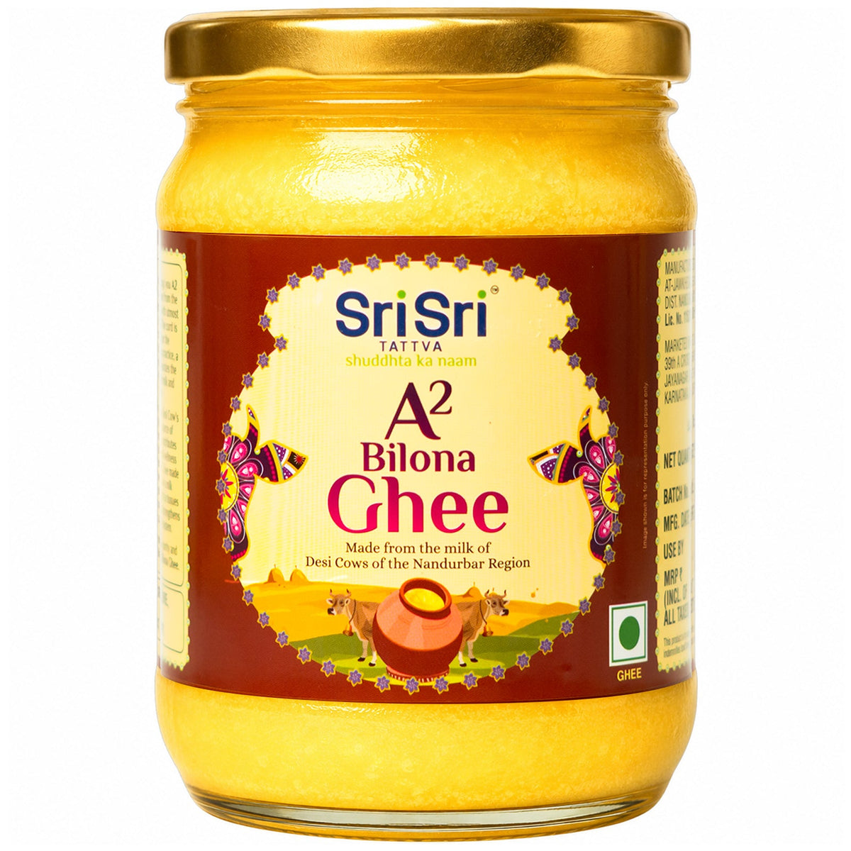 Sri Sri Tattva A2 Bilona Ghee, 500 ml