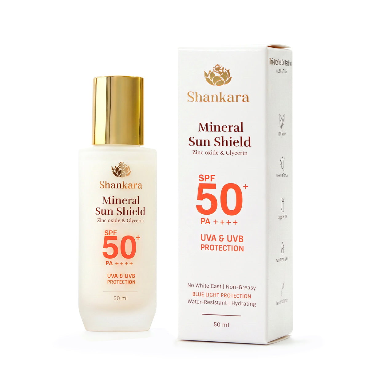 Sri Sri Tattva Mineral Sun Shield, 50 ml by Shankara