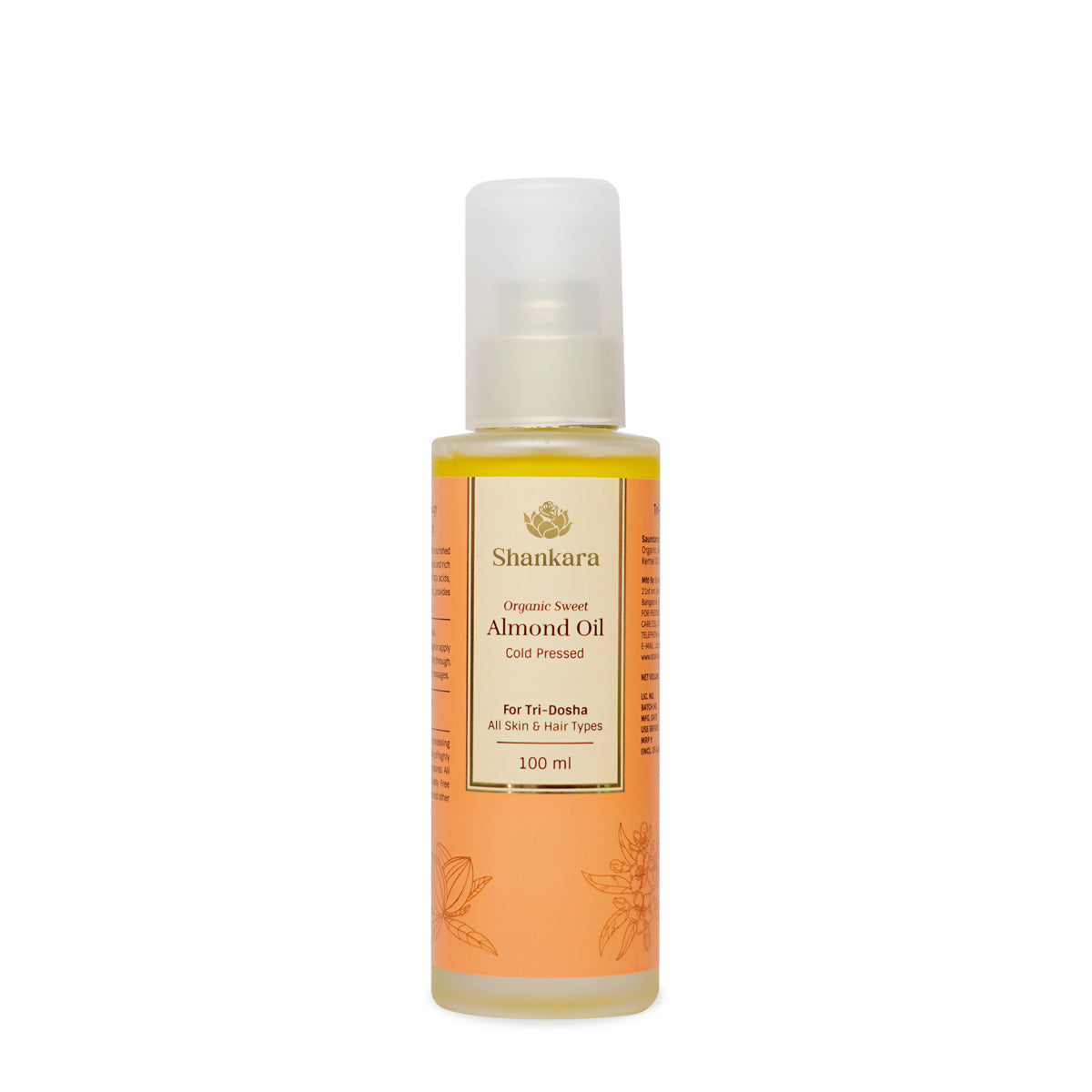 Sri Sri Tattva Organic Sweet Almond Oil, by Shankara - 100 ml