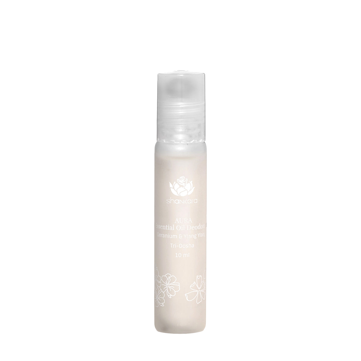 Sri Sri Tattva Aura Essential Oil Deodorant - Geranium & Ylang Ylang, 10 ml by Shankara