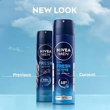Nivea Unisex 2 Lots X Fresh Active Original 48 Hours Deodorant Spray , 150Ml