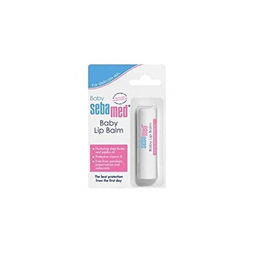 Baby Sebamed Lip Balm|Soft Baby Lips|With Shea butter, Jojoba Oil & Beeswax|4.8 gm (Pack of 2)