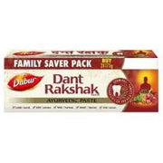 Dabur Dant Rakshak Ayurvedic Paste - 350g (175g x2) | Family Saver Pack | 32 Ayurvedic Herbs | Germ Kill | Longevity of Teeth & Gums | No Added Flourides & Parabens