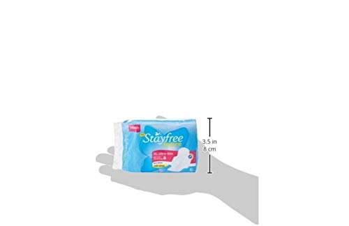 Stayfree Secure XL Ultra Thin Sanitary napkins with Wings, 6 Count [Pack of 3]