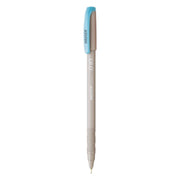 Hauser Q10 Ball Pen Pack | Trendy Durable Plastic Clip | Comfortable Rubber Grip For Smudge Free Writing | Attractive Solid Grey Body | Low-Viscosity Ink | Blue Ink, Set Of 10 x 4 Pack