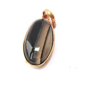 ASTRODIDI Black Stone Sulemani Hakik Pendant with Lab Report