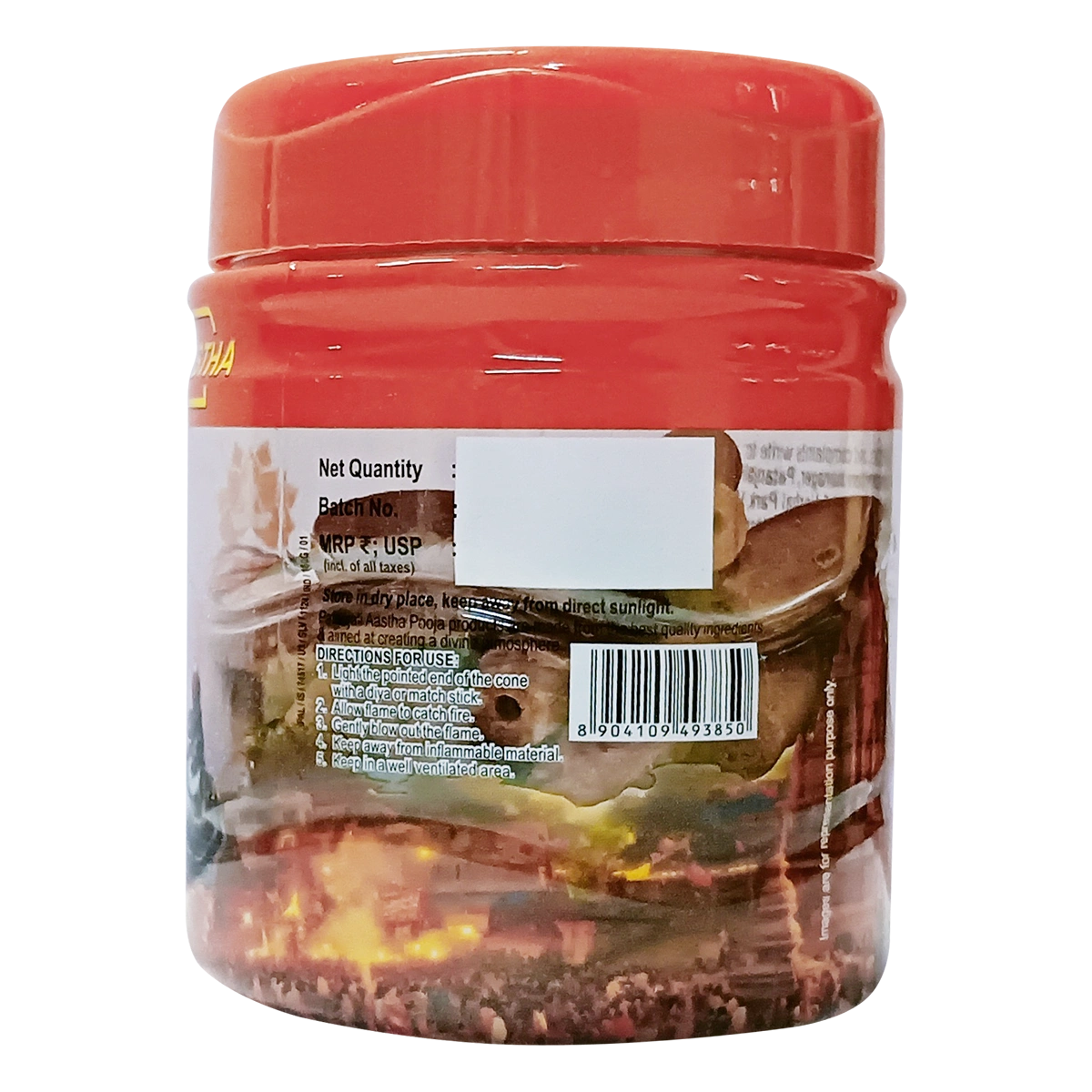 Patanjali Aastha Backflow Dhoop Cone Vrindavan