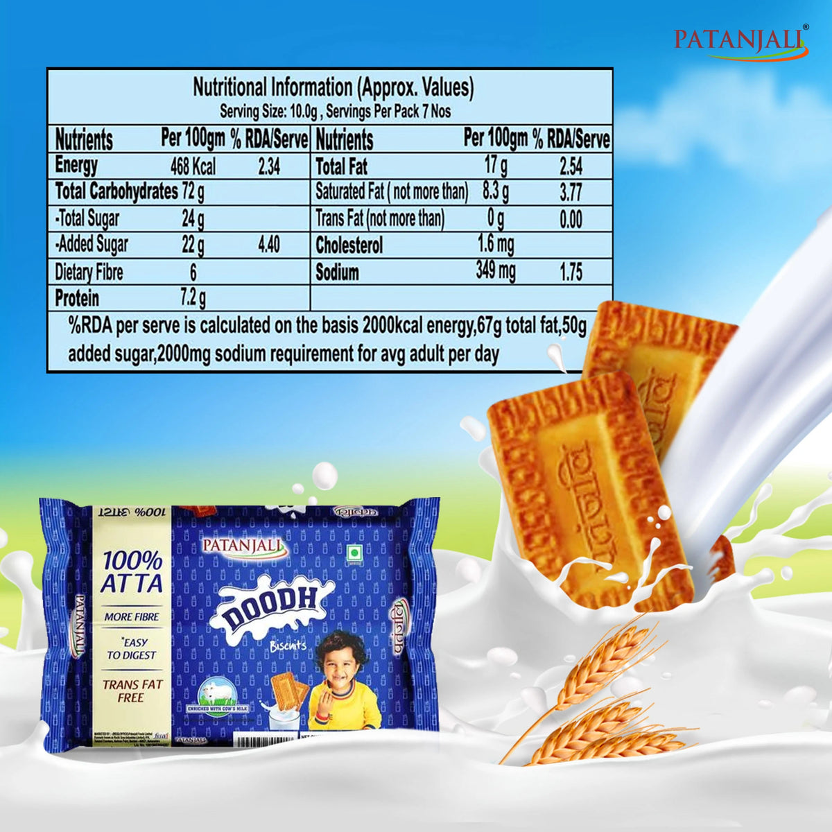 Patanjali Doodh Biscuits