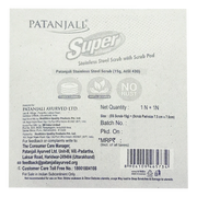 Patanjali Super Steel Scrub With Scrub Pad
