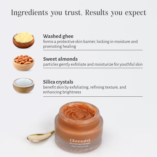 Sri Sri Tattva Gheesutrā Nourishing Exfoliator - 50 ml by Shankara