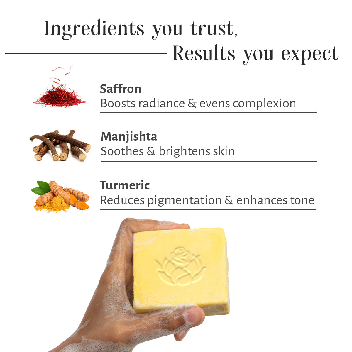 Sri Sri Tattva Brightening Body Bar – Saffron & Turmeric by Shankara