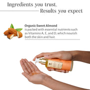 Sri Sri Tattva Organic Sweet Almond Oil, by Shankara - 100 ml
