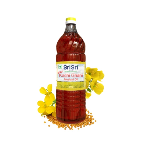 Sri Sri Tattva Premium Kachi Ghani Mustard Oil Bottle, 1 L
