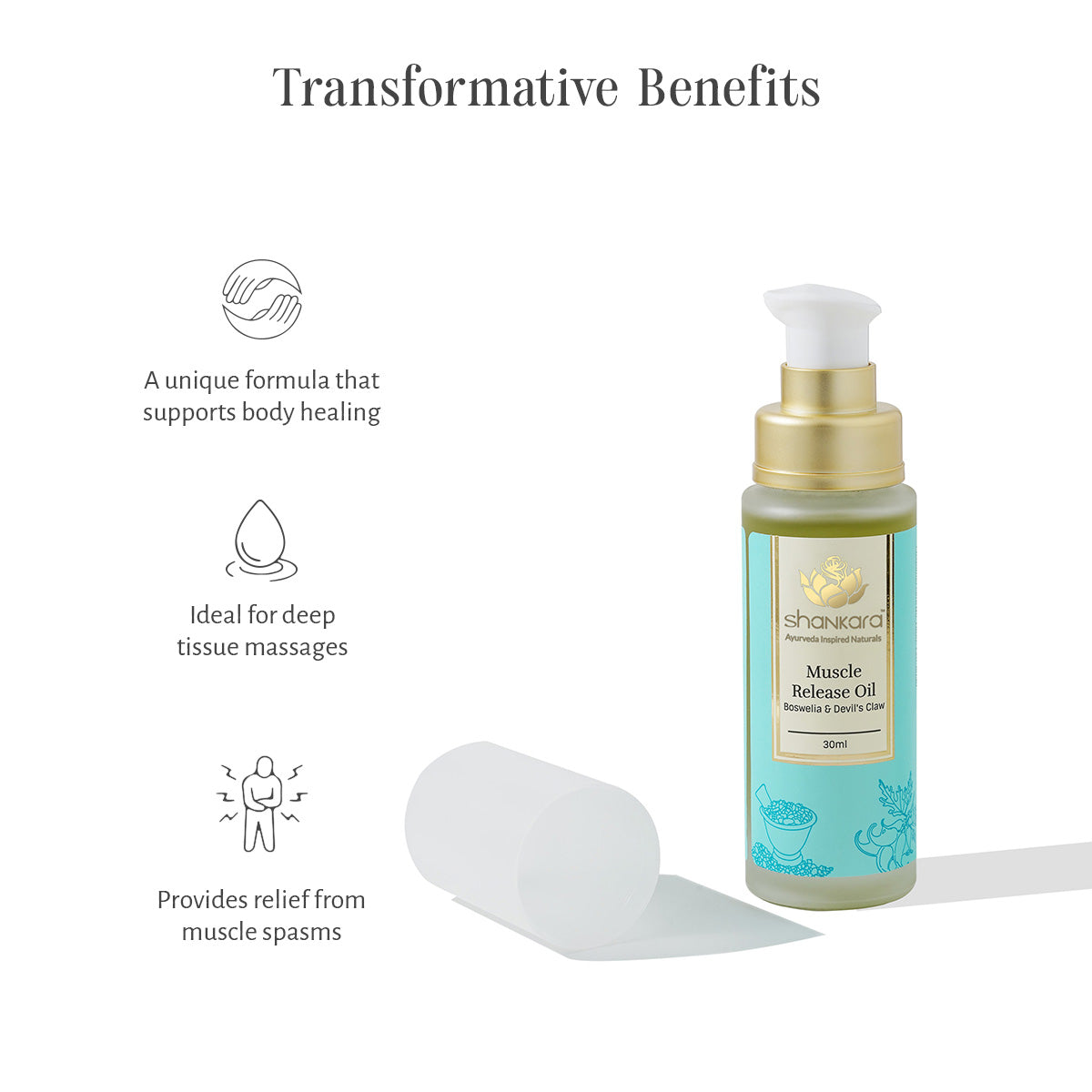 Sri Sri Tattva Muscle Release Oil, 30 ml by Shankara