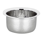 Vinod – Claro Heavy Gauge Stainless Steel Hammered Tope, 1.5 mm – Capacity 900ml