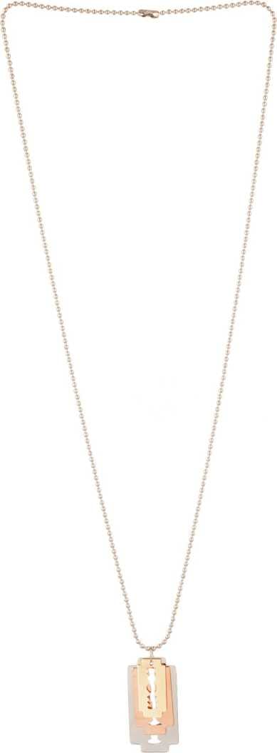 ASTRODIDI 3 Colour Tone Flat Blade Design Chain Pendant Locket Chain for Men and Boys