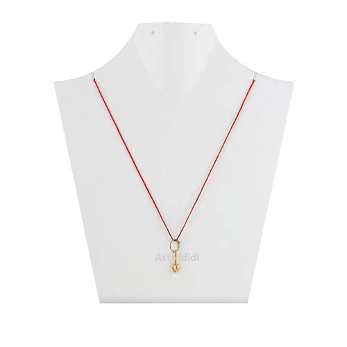 ASTRODIDI Brass Hanuman Gada Pendant (Yellow, Small)