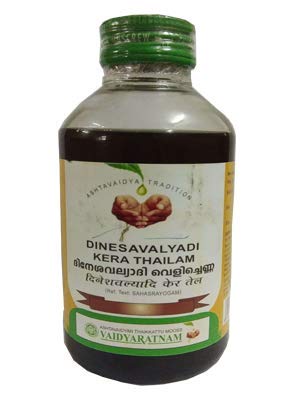 Vaidyaratnam Dinesavalyadi Kera Thailam 200 ml (Pack of 2)| Ayurvedic Products | Ayurveda Products | Vaidyaratnam Products