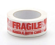 NMII Single Side Fragile (Handle with care) Adhesive Tape, 63.5 mm, 200 meter, 5 Rolls, Red-White