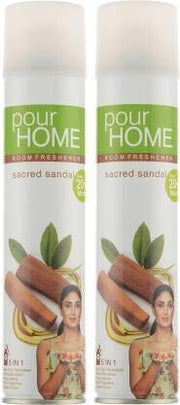Pour Home Room Freshener Sacred Sandal 270 Ml (Pack of 2) Spray