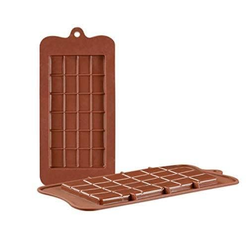 E-COSMOS® Silicone Bar Chocolate Mould Break Apart Choc Block Mould, Chocolate Color (Pack of 1) (Cadbury Design)
