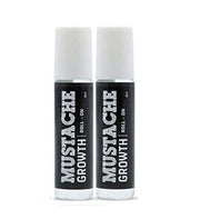 BEARDO Mustache Growth Roll On - 8 Ml|Stimulates Hair Follicles|Boosts Hair Growth |With With Almond & Coconut Oils |Easy To Use Roll On|Pack Of 2, 110 Grams