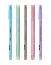 Hauser FLY 0.7mm Fine Precision Tip Ball Pen-Blue Ink-Pack of 10 | 5 Pastel Shades Matt Finish Body Colors | LV Ink For Smooth & Break-Free Writing | Smudge Free, Non-Fading & Quick-Dry Ink