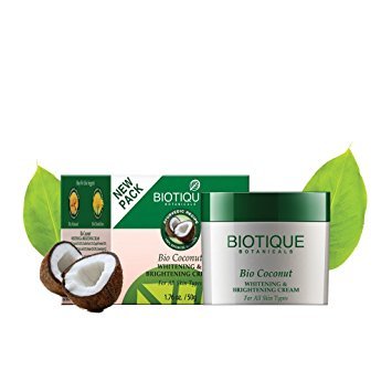 Biotique Coconut Milk Cream for Skin Discoloration and Age Spots 50 Gm