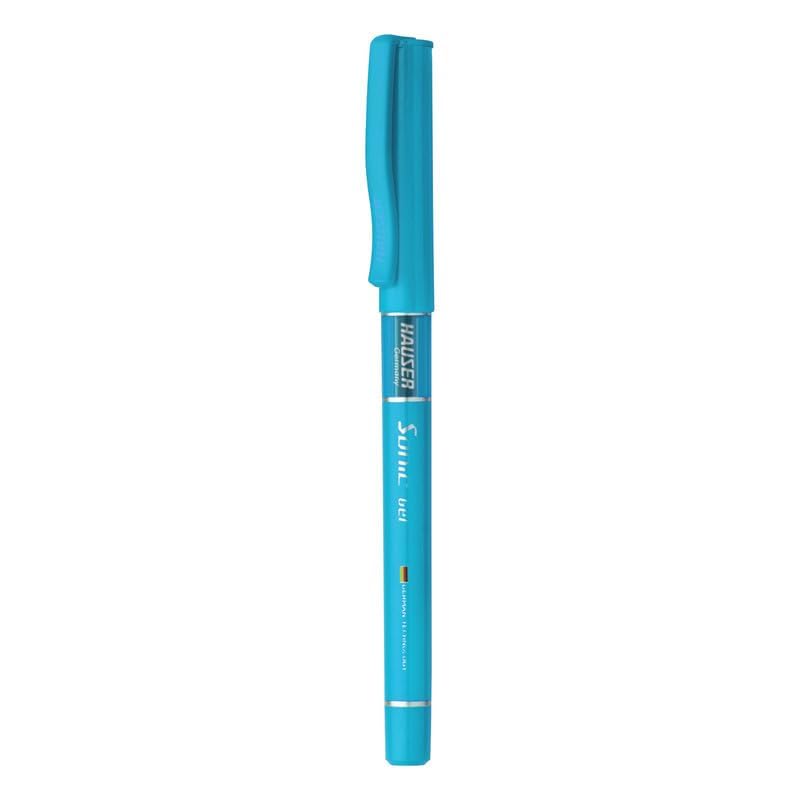 Hauser Sonic X Gel Pen Card Pack | Water Proof Ink For Smooth Flow System | Comfortable Grip With Smudge Free Writing | Sturdy Refillable Pen | Blue Ink, Set Of 10 Pens x 2 Packs