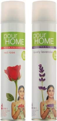 Pour Home Red Rose & Lovely Lavender Room Freshener Spray