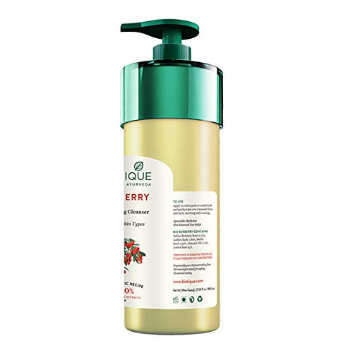 Biotique Berberry Hydrating Cleanser | Gentle & Deep Cleansing Face Wash | Helps Remove Dirt, Oil & Impurities | Hydrates, Refreshes & Soothes Skin | 800ml
