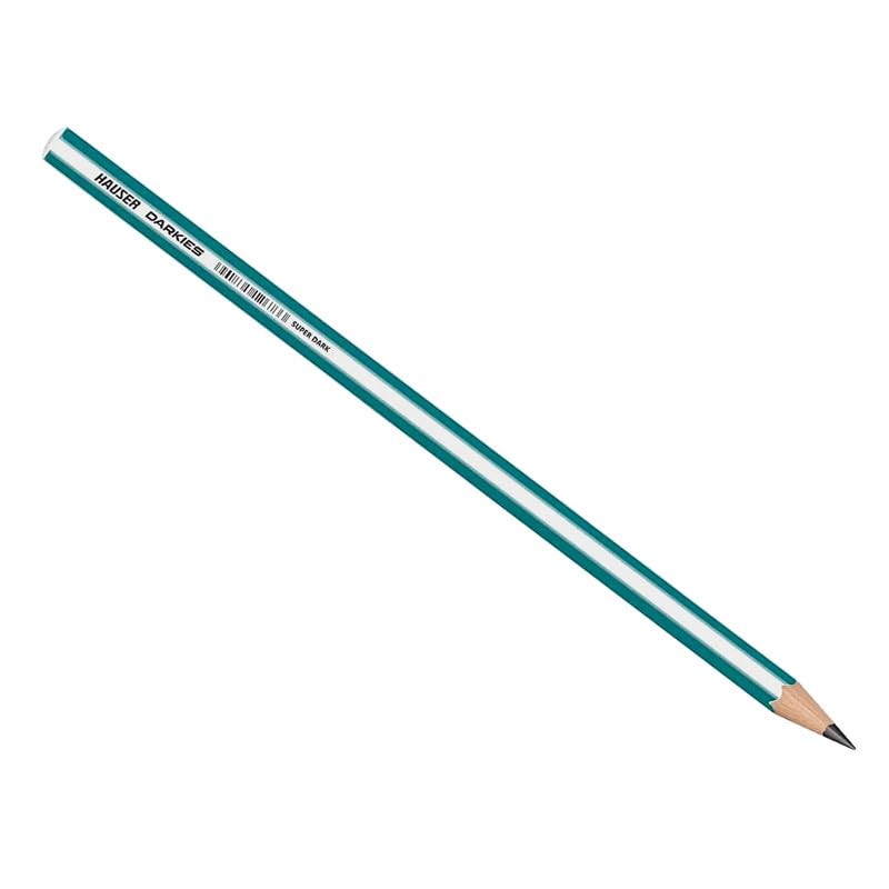 Hauser Darkies Super Dark Graphite Pencils | 2.4 mm Lead | Jumbo Dust Free Eraser | 20 Pencils | Super Dark Lines | Lightweight With Comfortable Grip | 10 Pencils x 2 Box
