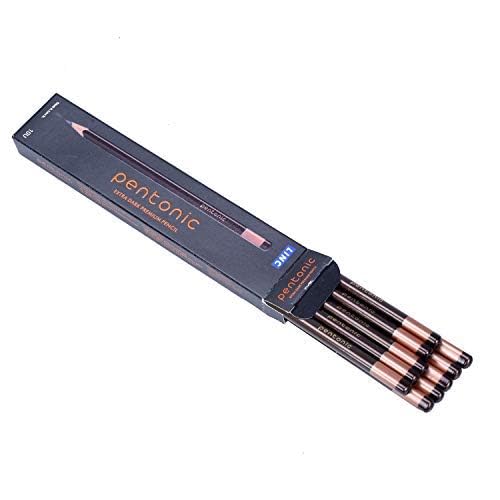 Linc Pentonic Extra Dark Graphite Pencil Box Pack | HB2 Lead | Set of 10 Pcs