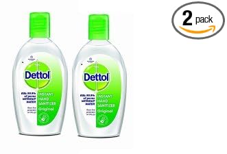 Dettol Sanitizer - 50 ml (Pack of 2)