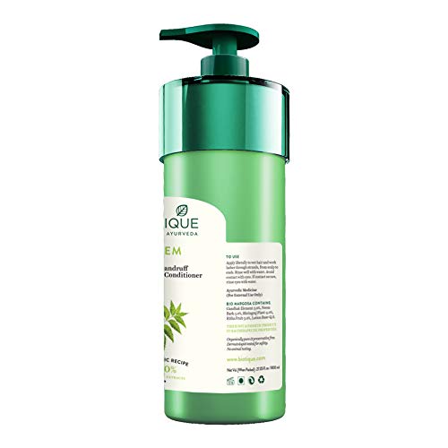 Biotique Fresh Neem Anti Dandruff Shampoo and Conditioner | Controls Dandruff | Eliminates Dryness, Flaking, and Itching | Hair Looks Fresh and Lustrous |Suitable for All Skin Types | 800ml