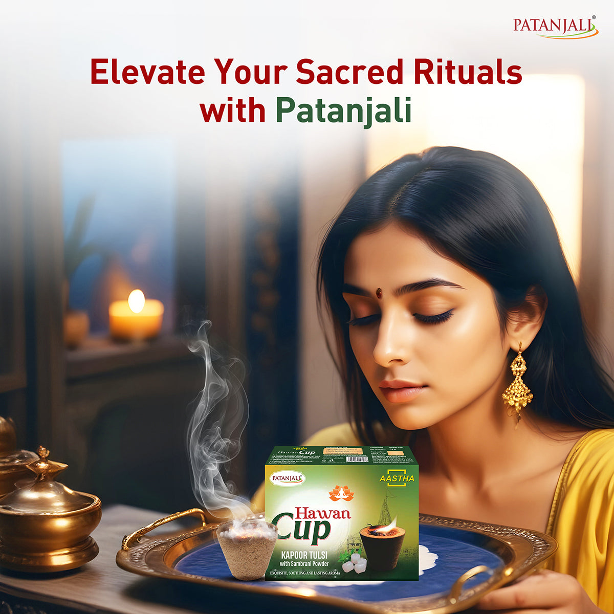 Patanjali Aastha Hawan Cup Kapoor Tulsi