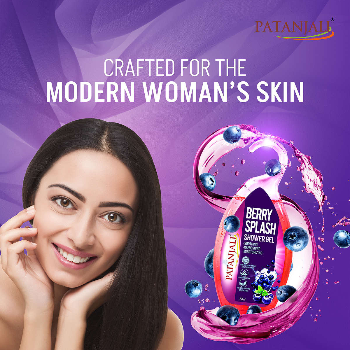 Patanjali Shower Gel (Berry Splash) 250ml
