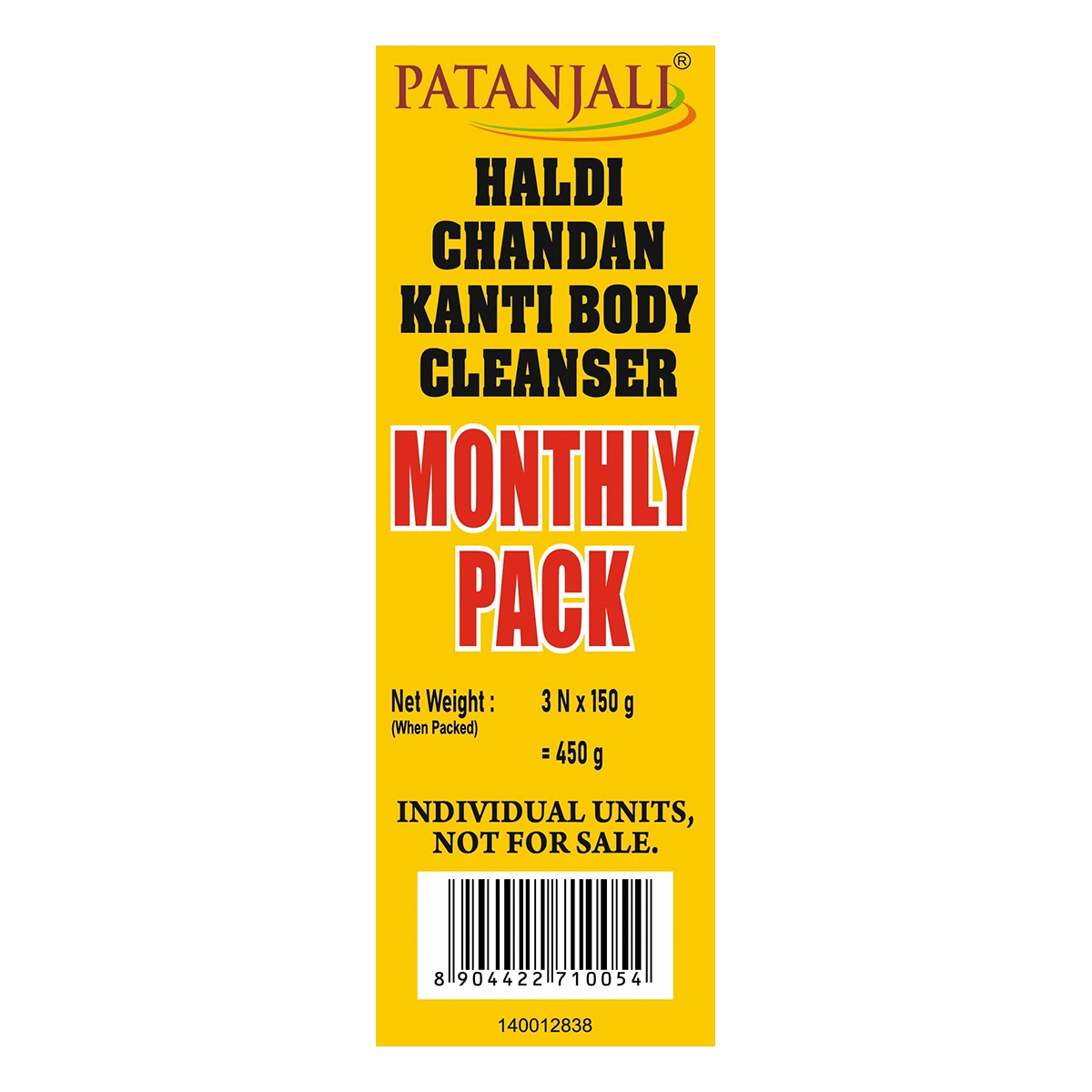 Patanjali Haldi Chandan Kanti Body Cleanser Monthly Pack