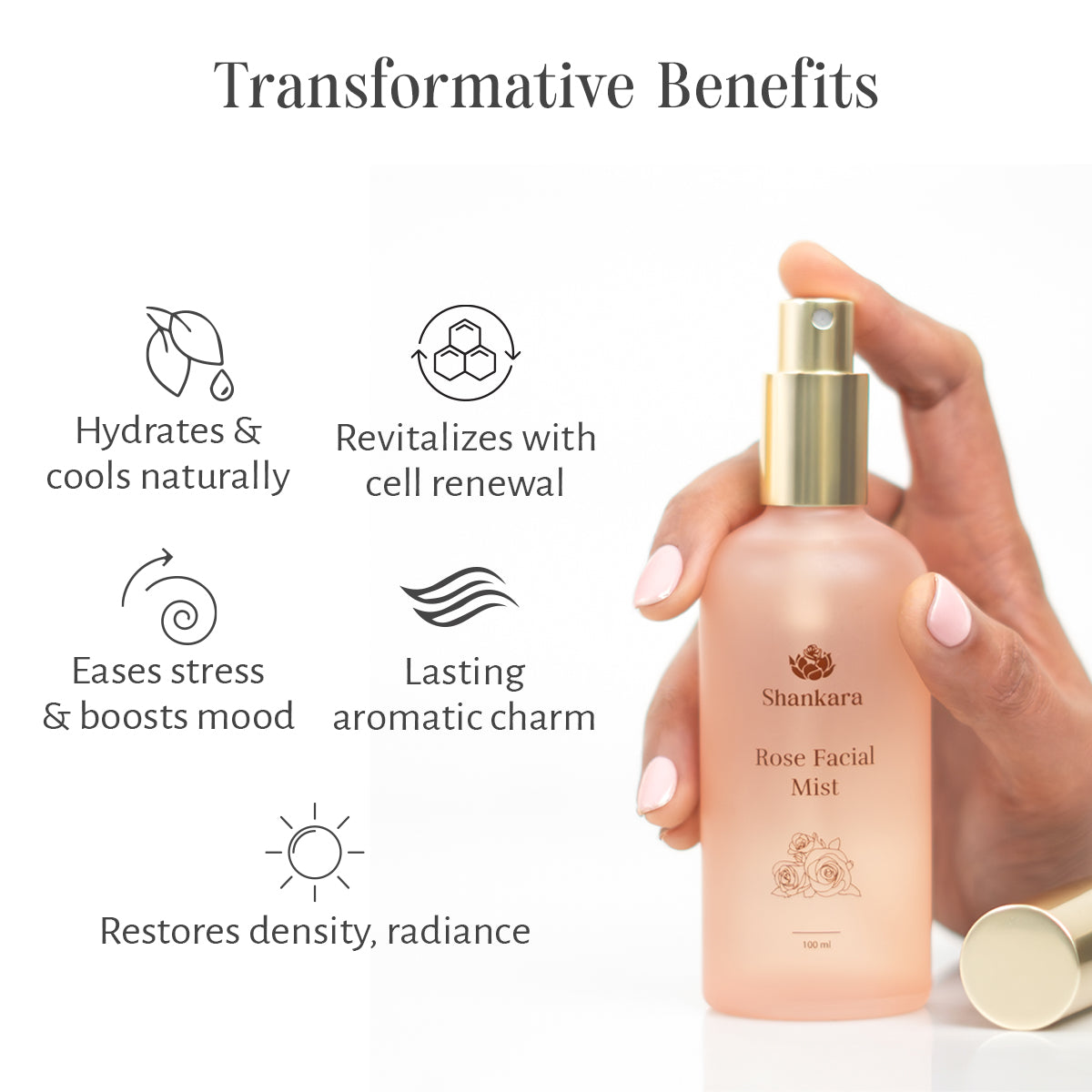 Sri Sri Tattva Rose Mist, by Shankara - 100 ml