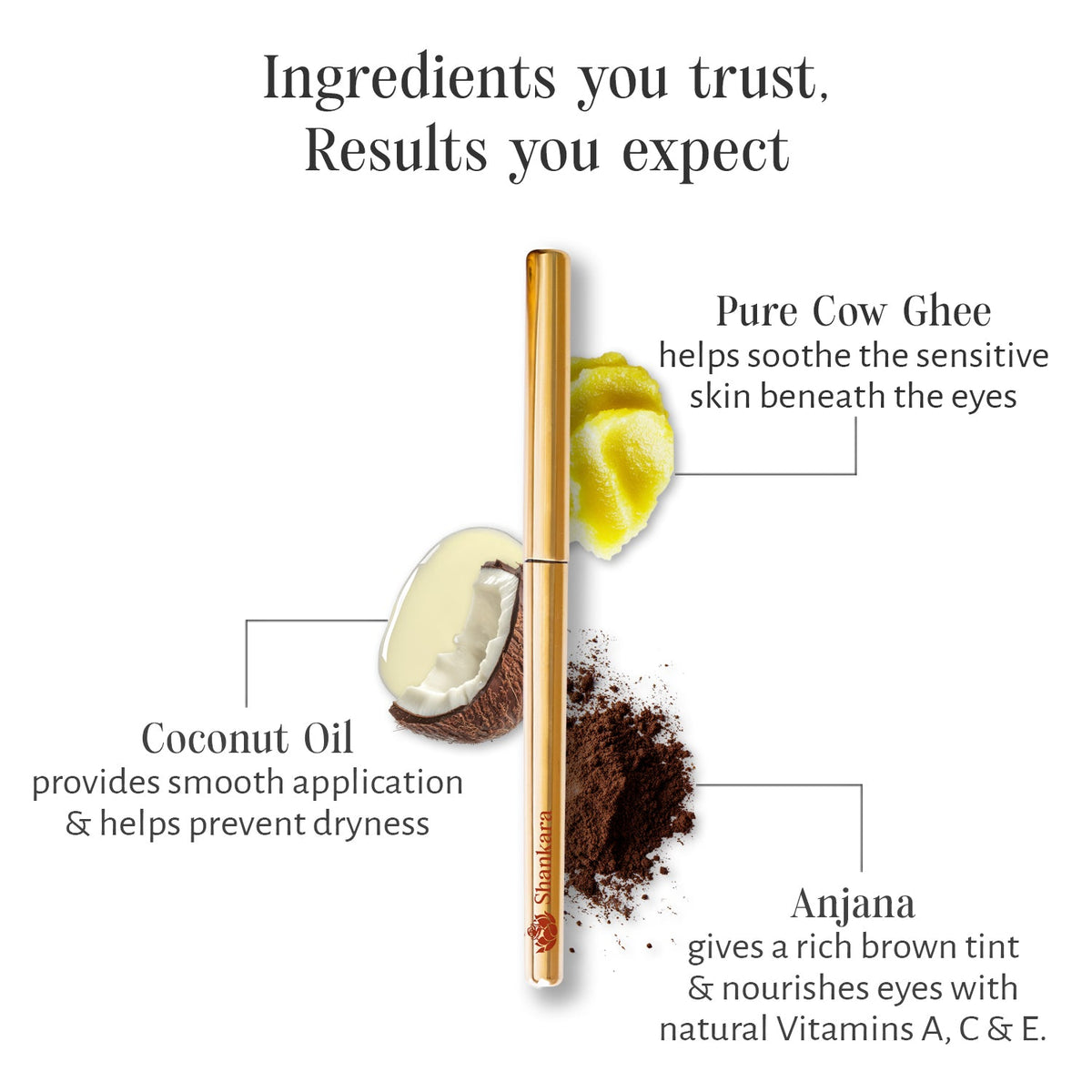 Sri Sri Tattva Shankara Forest Brown Kohl Kajal