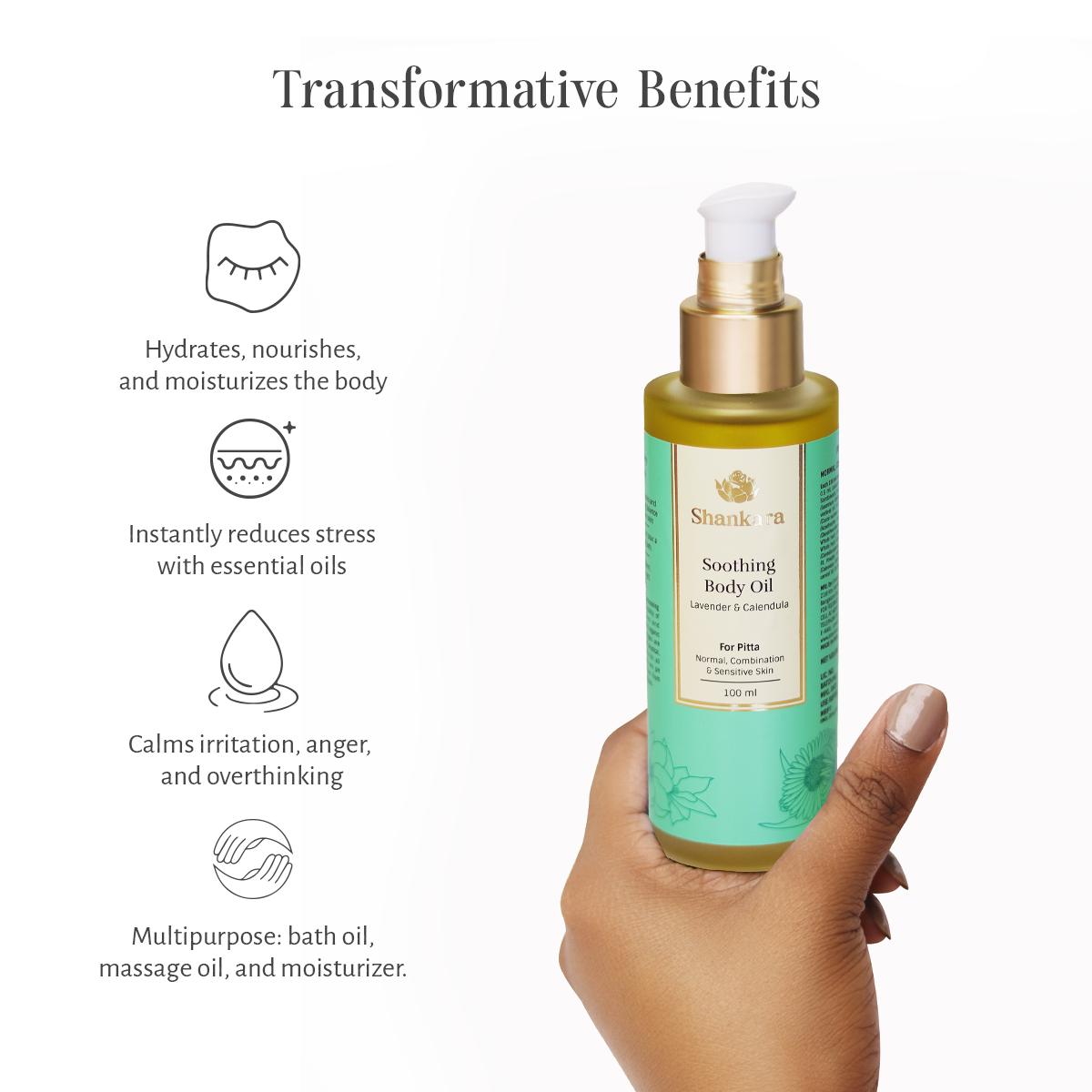 Sri Sri Tattva Soothing Body Oil, by Shankara - 100 ml